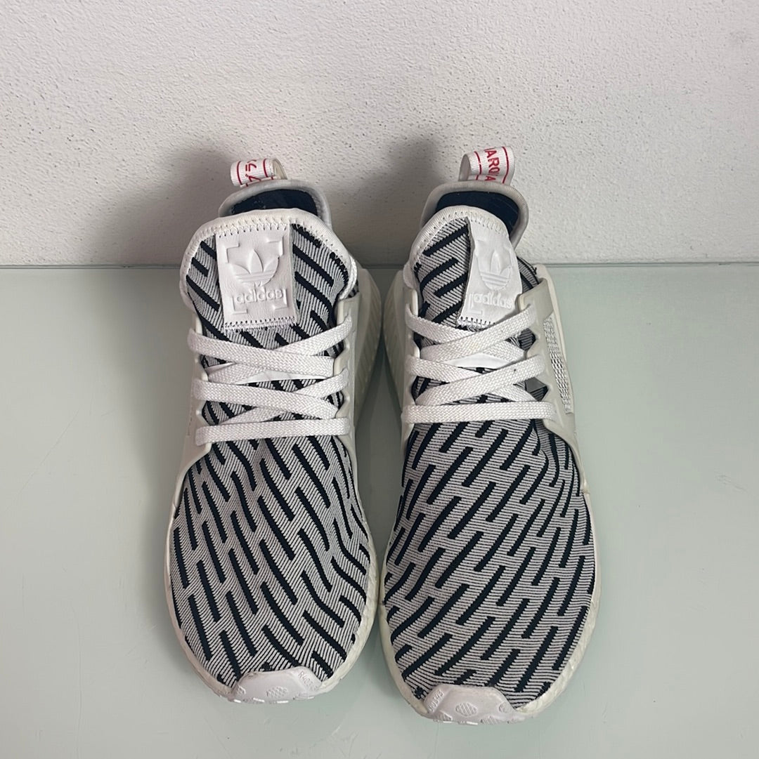 Adidas Originals NMD XR1 Primeknit "White/Black" MISMATE Men's L:9 R:8- BB2911
