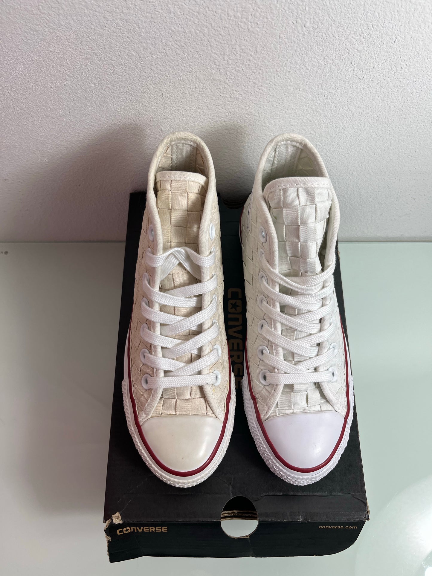 Converse Chuck Taylor Woven "White" Men's 3 Women's 5-151231C