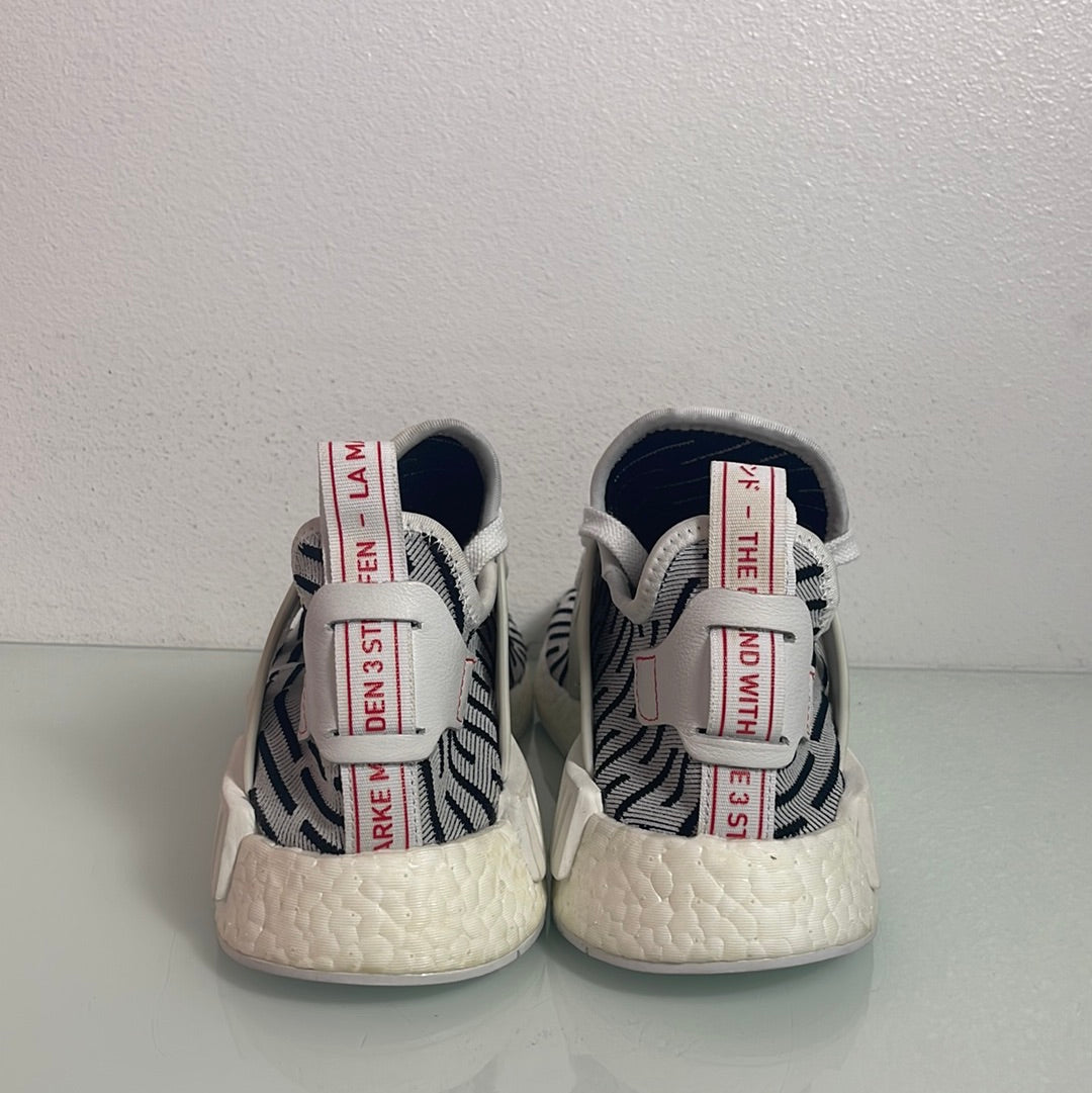 Adidas Originals NMD XR1 Primeknit "White/Black" MISMATE Men's L:9 R:8- BB2911