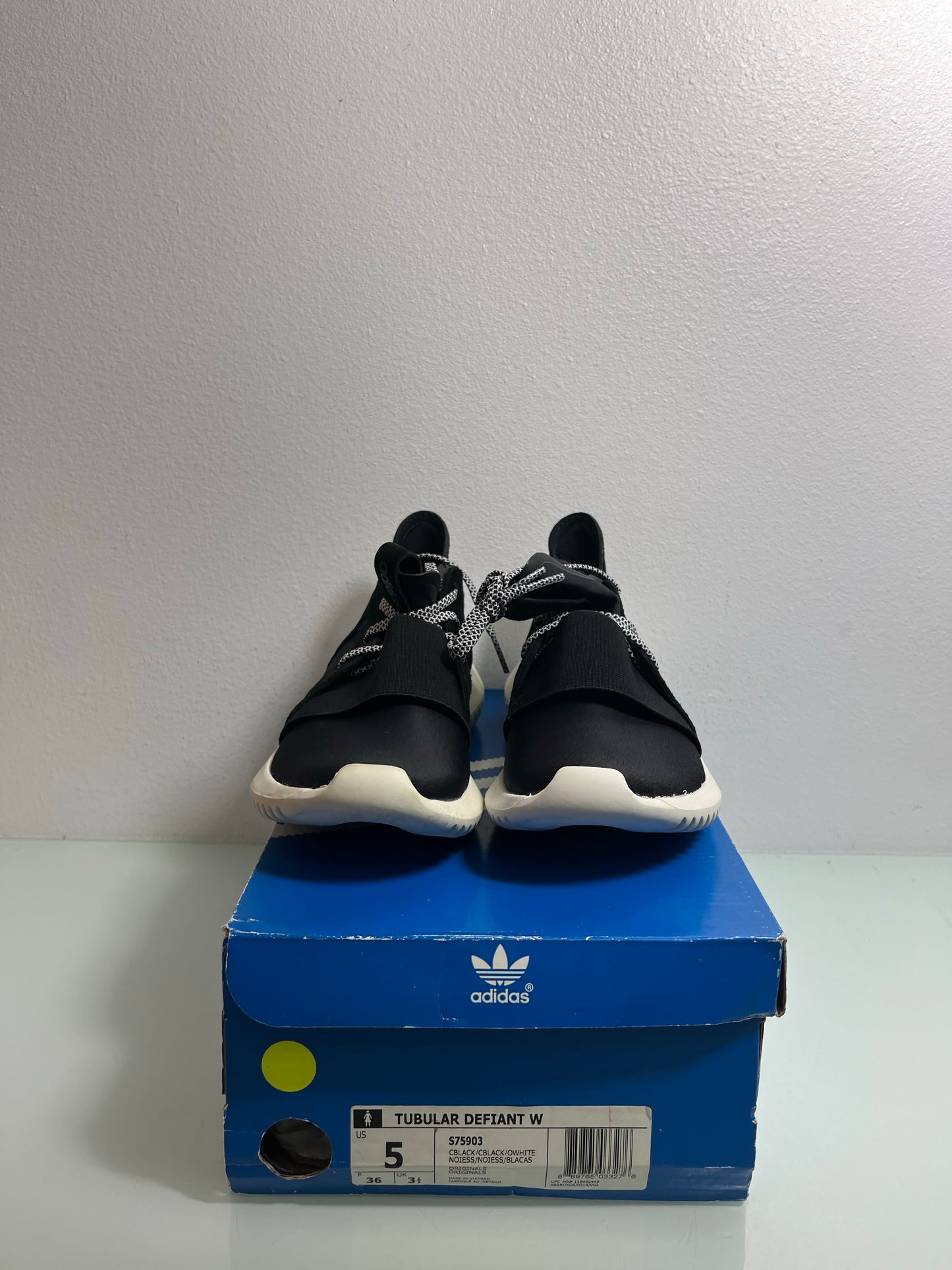 Adidas Tubular Defiant "Black/White" Women's 5- S75903