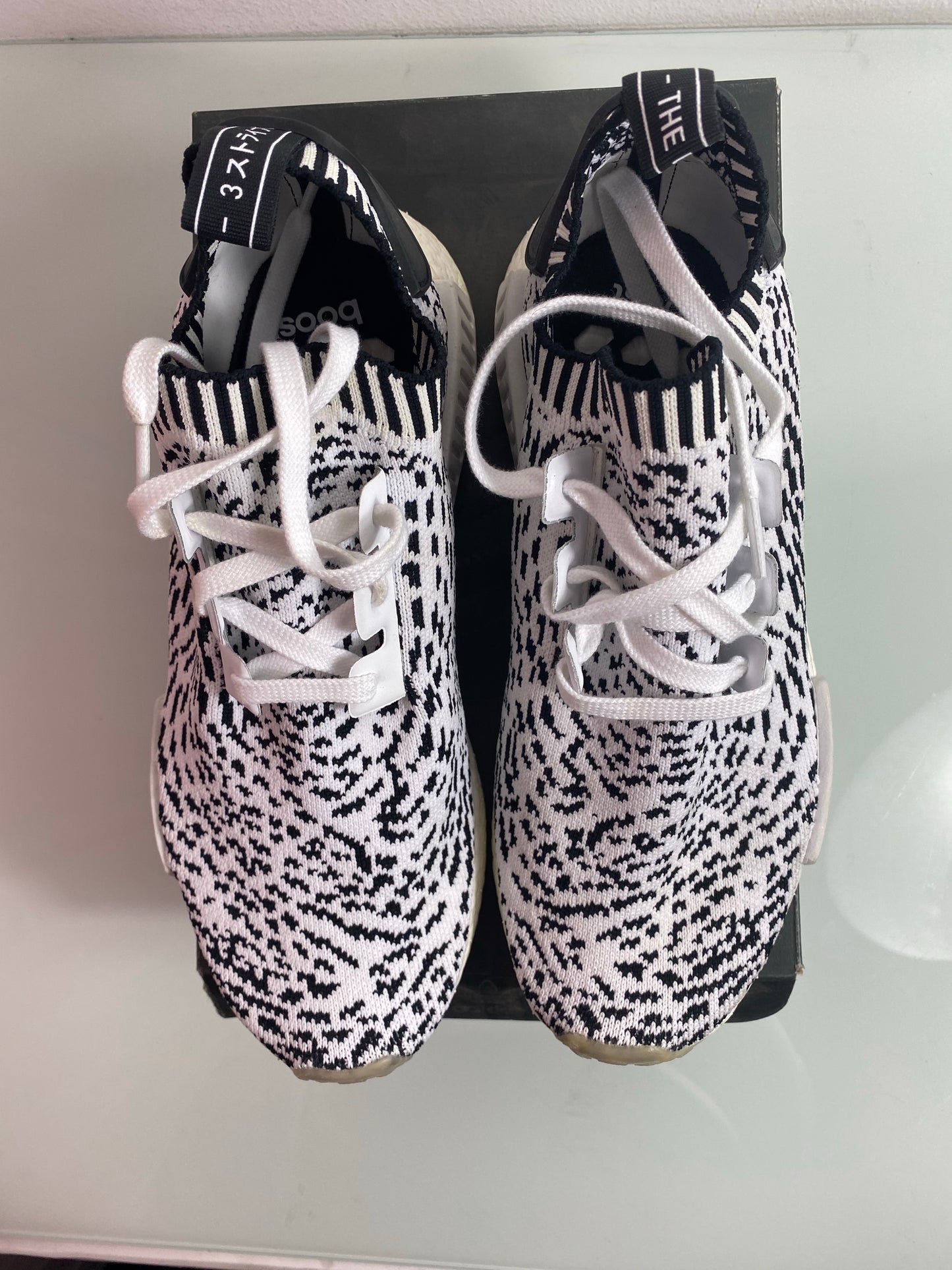 Adidas NMD_R1 PK "Black/White" Men's MIMATCH L: 8.5 R: 9 - BZ0219