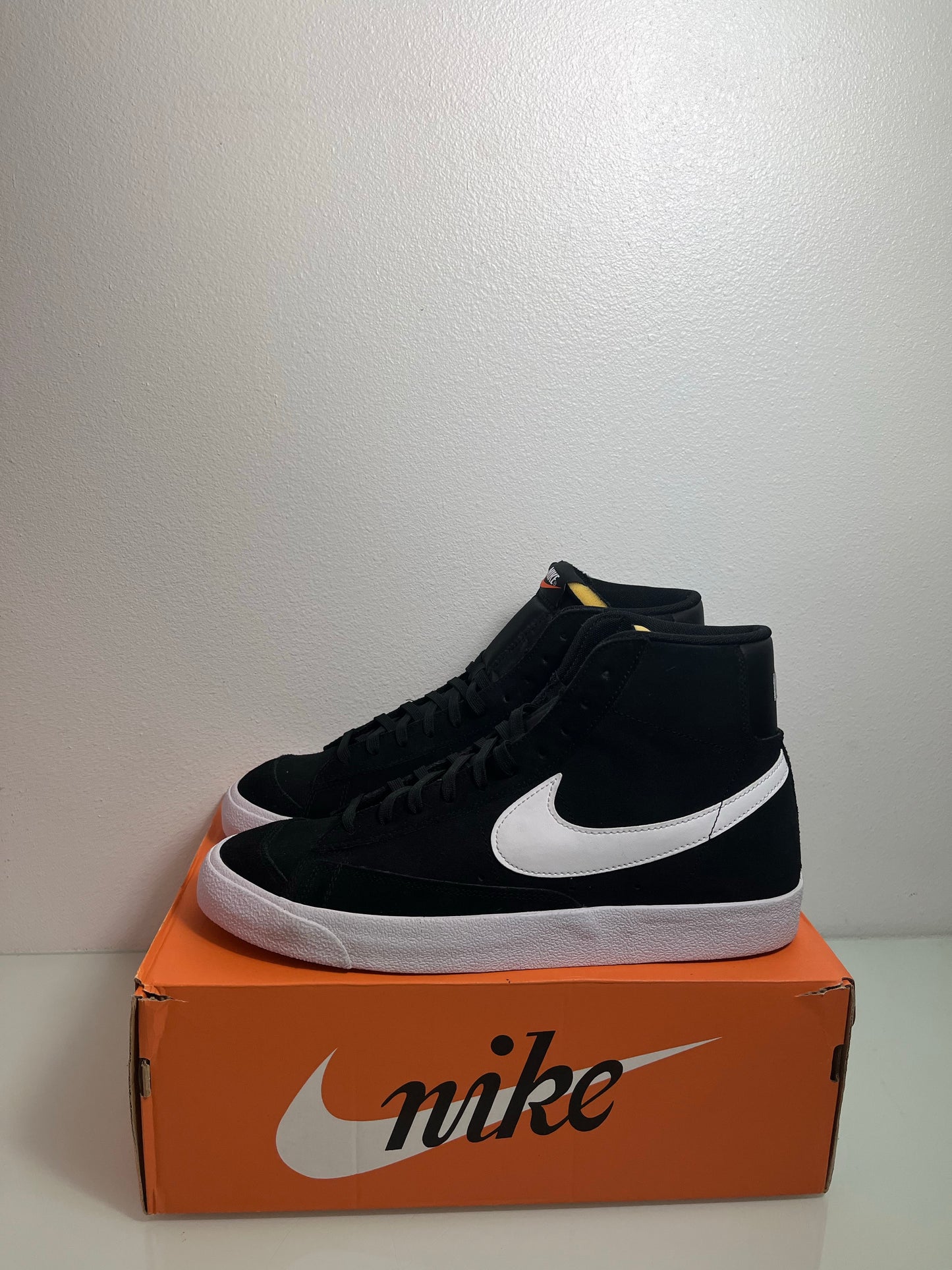 Nike Blazer Mid '77 Suede "Black/White" Men's 12- CI1172 005