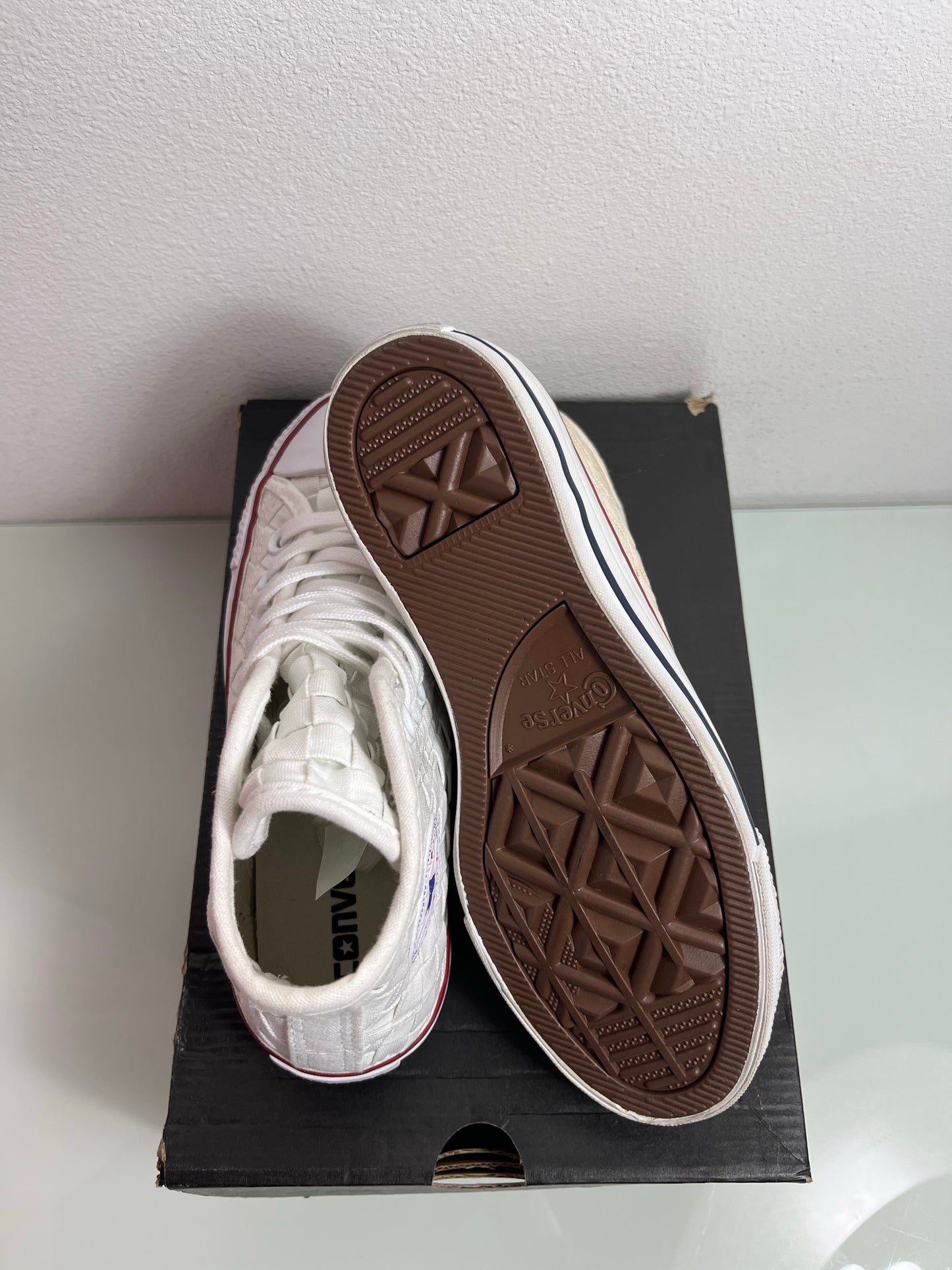 Converse Chuck Taylor Woven "White" Men's 3 Women's 5-151231C