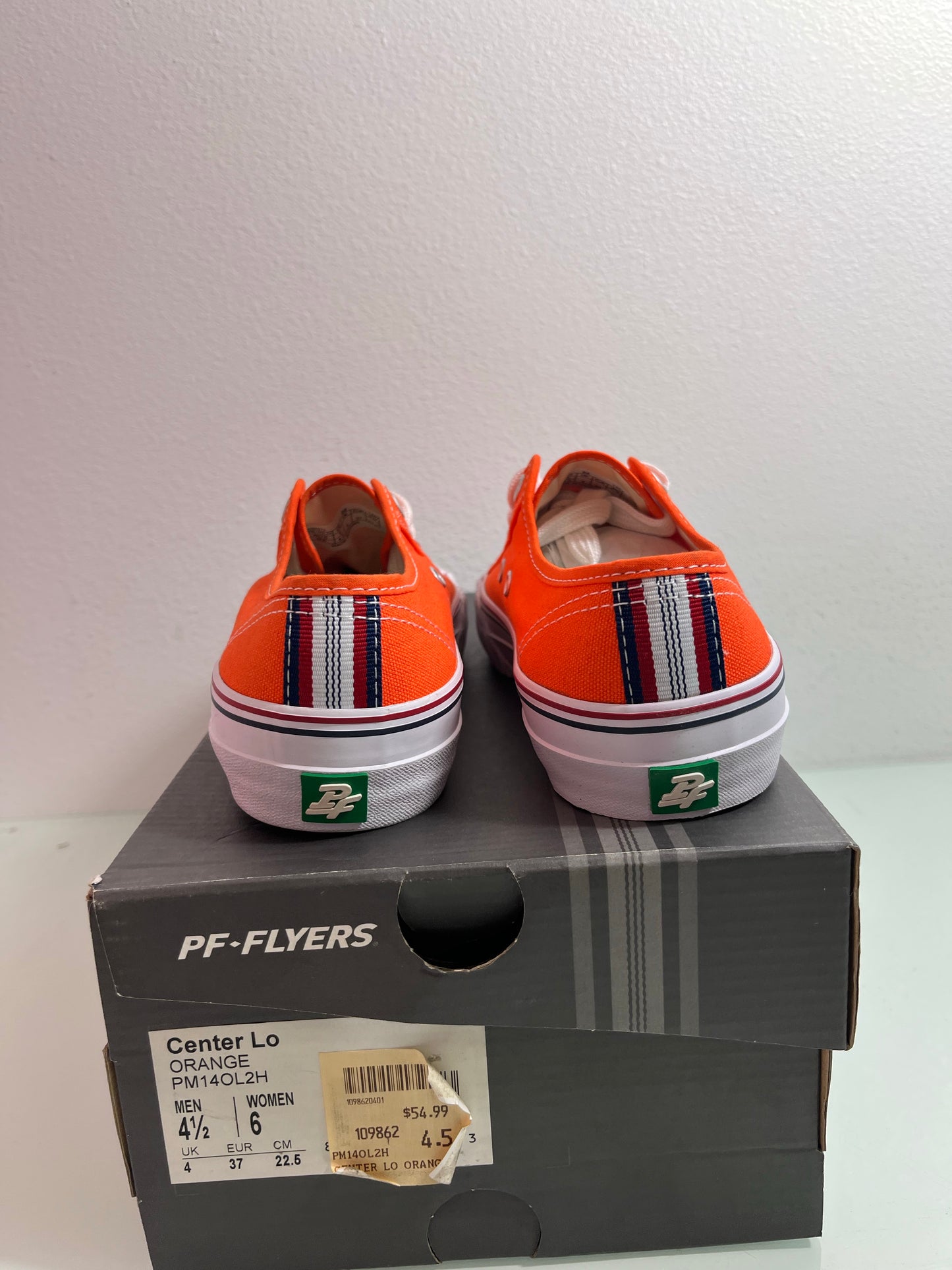 PF FLyers Center Low "Orange" Men's 4.5 Women's 6- PM14OL2H