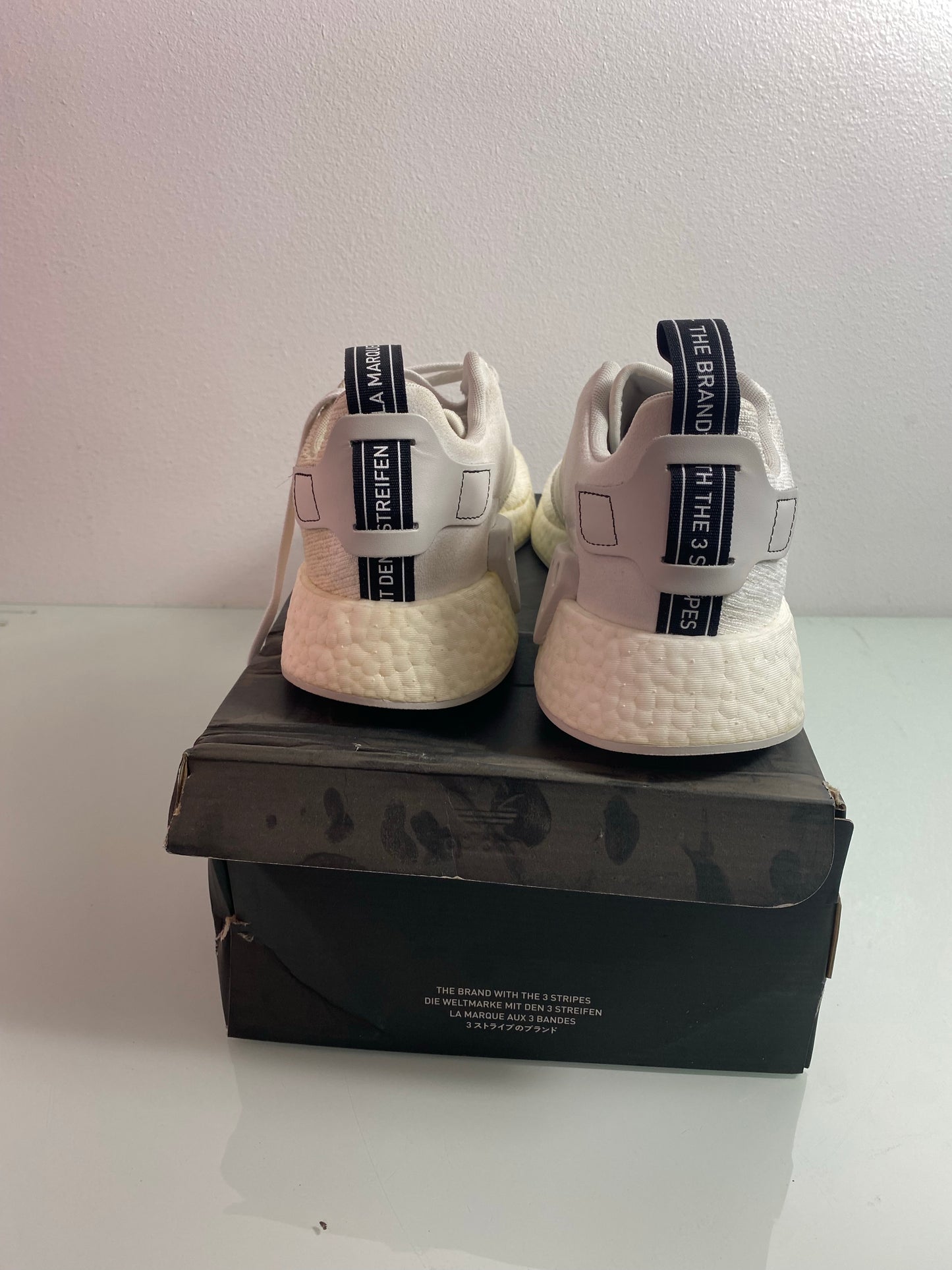 Adidas NMD_R2 "White" Men's MISMATE L:10 R:10.5 - BY9914