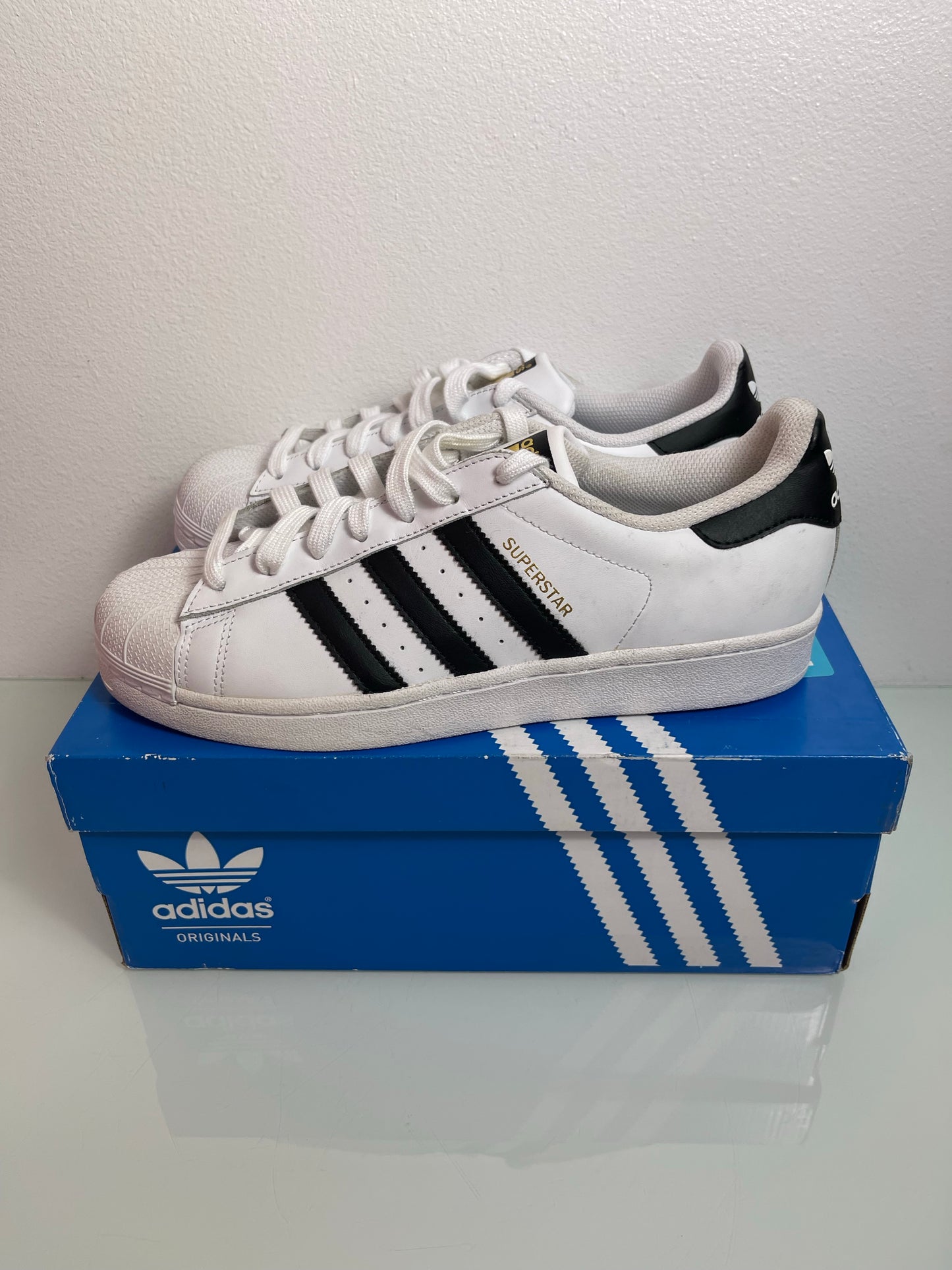 Adidas Superstar "White/Black" MISMATE Men's L:8.5 R:8- C77124