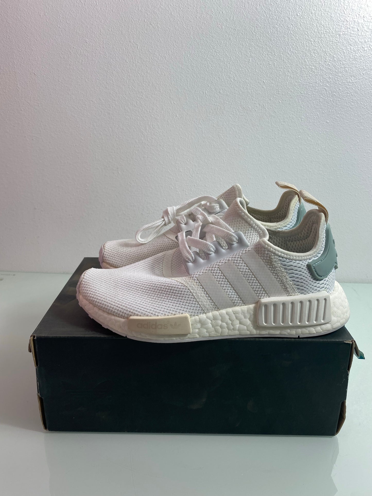 Adidas NMD_R1 "White" Women's MIMATE L:6.5 R:6 - BY3033