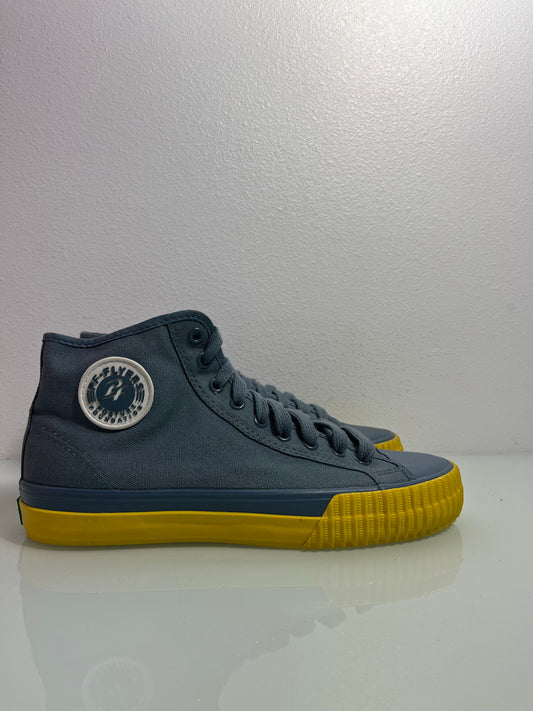 PF Flyers Center High "Grey/Yellow" MISMATE Men's L:8 R:8.5-PM13OH2G