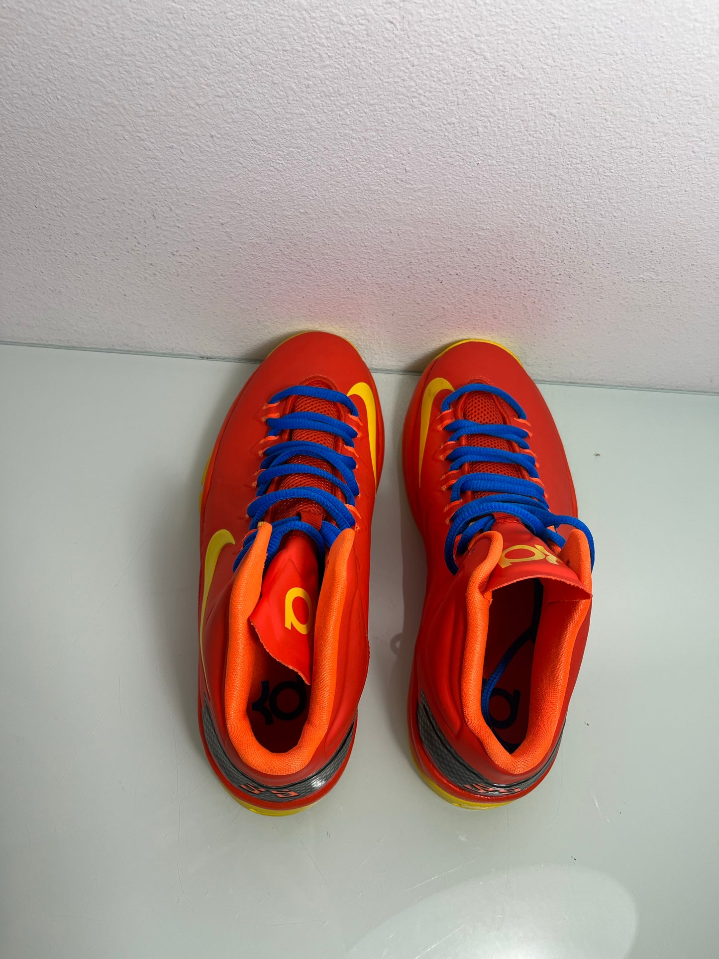 Nike Kevin Durant KD "Team Orange" MISMATE Youth's L:6.5 R:6-555641 801