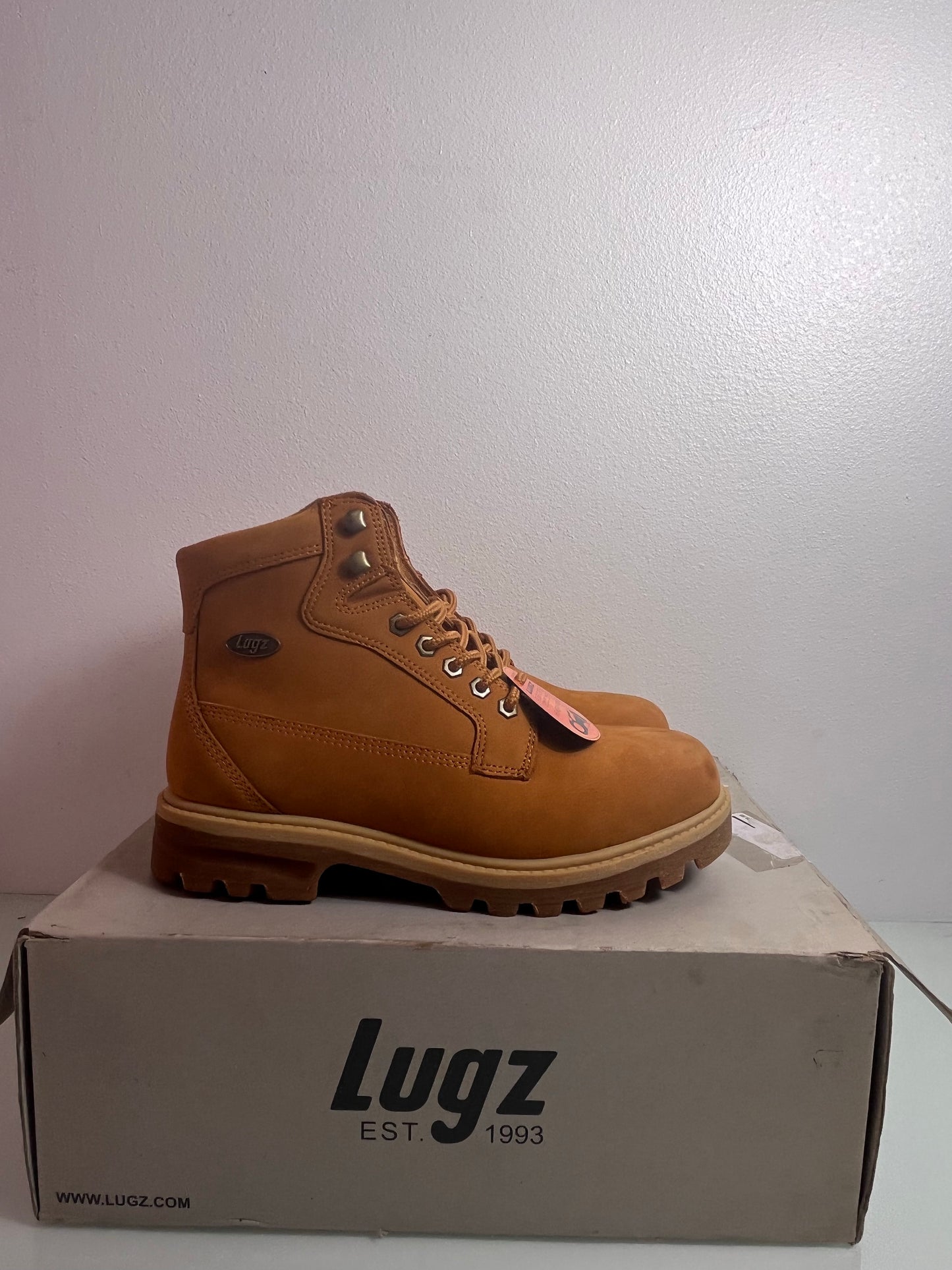 Lugz Brigade "Golden Wheat/Cream-Gum" Men's MISMATE L:8.5 R:8- MBRIGHN 7431