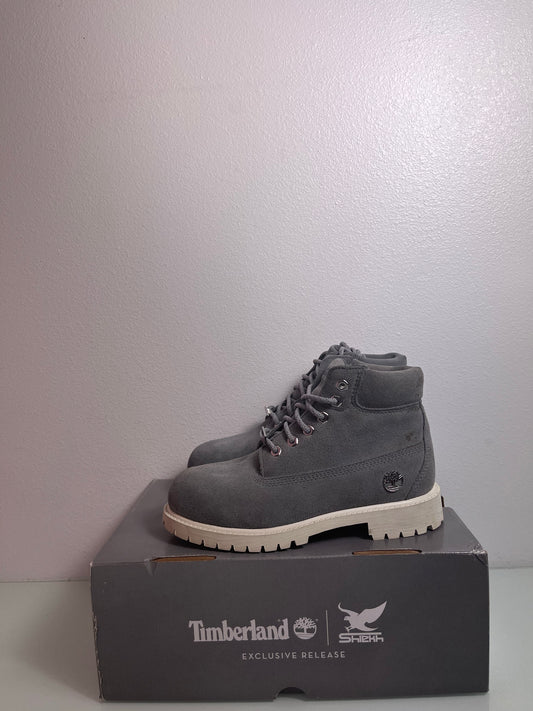 Timberland 6 Inch Premium Boot "Light Grey" Youth's 3- TB0A1Q3V