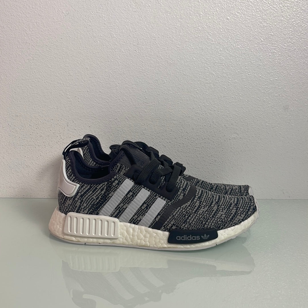 Adidas NMD R1 Primeknit "Midnight Grey" MISMATE Women's L:9 R:8- BY3035