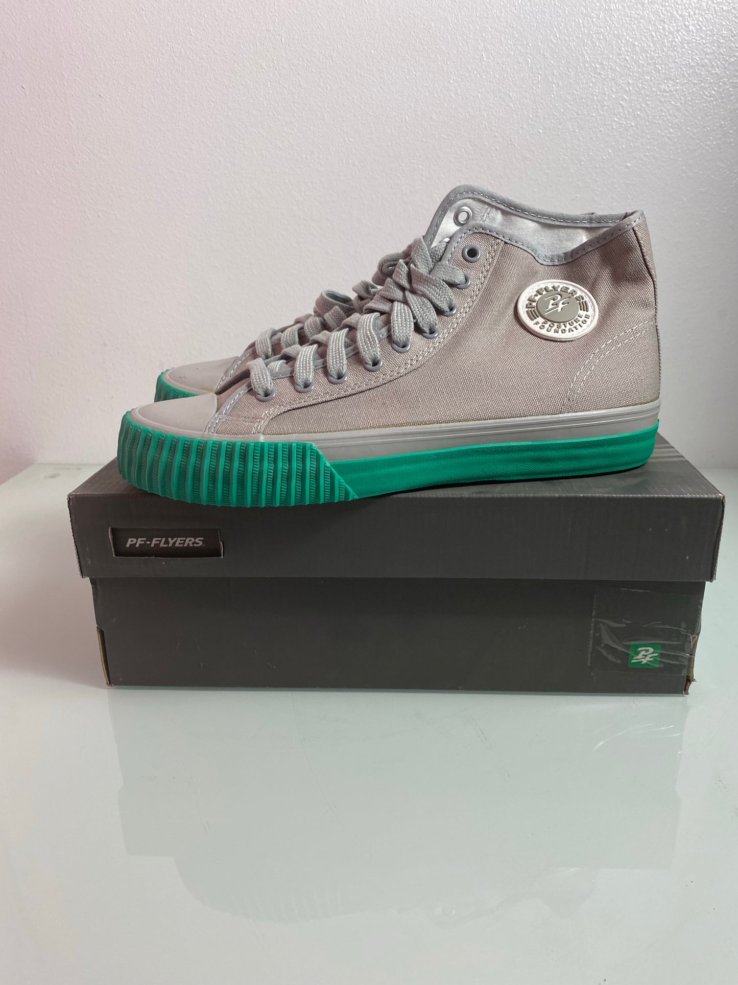 PF Flyers "Grey/Mint" Men's 9 - PM13OH2F