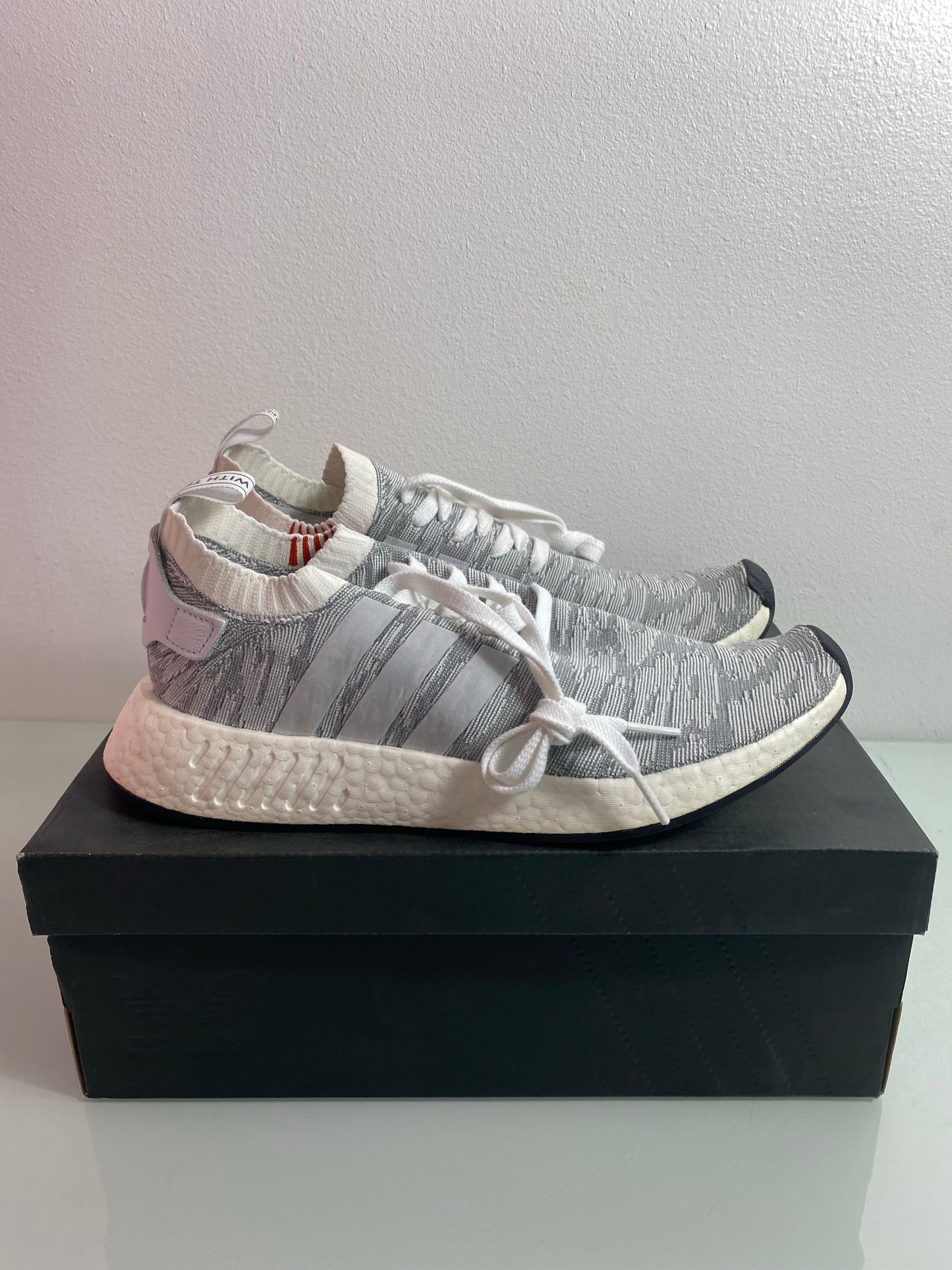 Adidas NMD_R2 PK "Grey" Men's MIMATCH L:10 R: 9.5 -BY9410