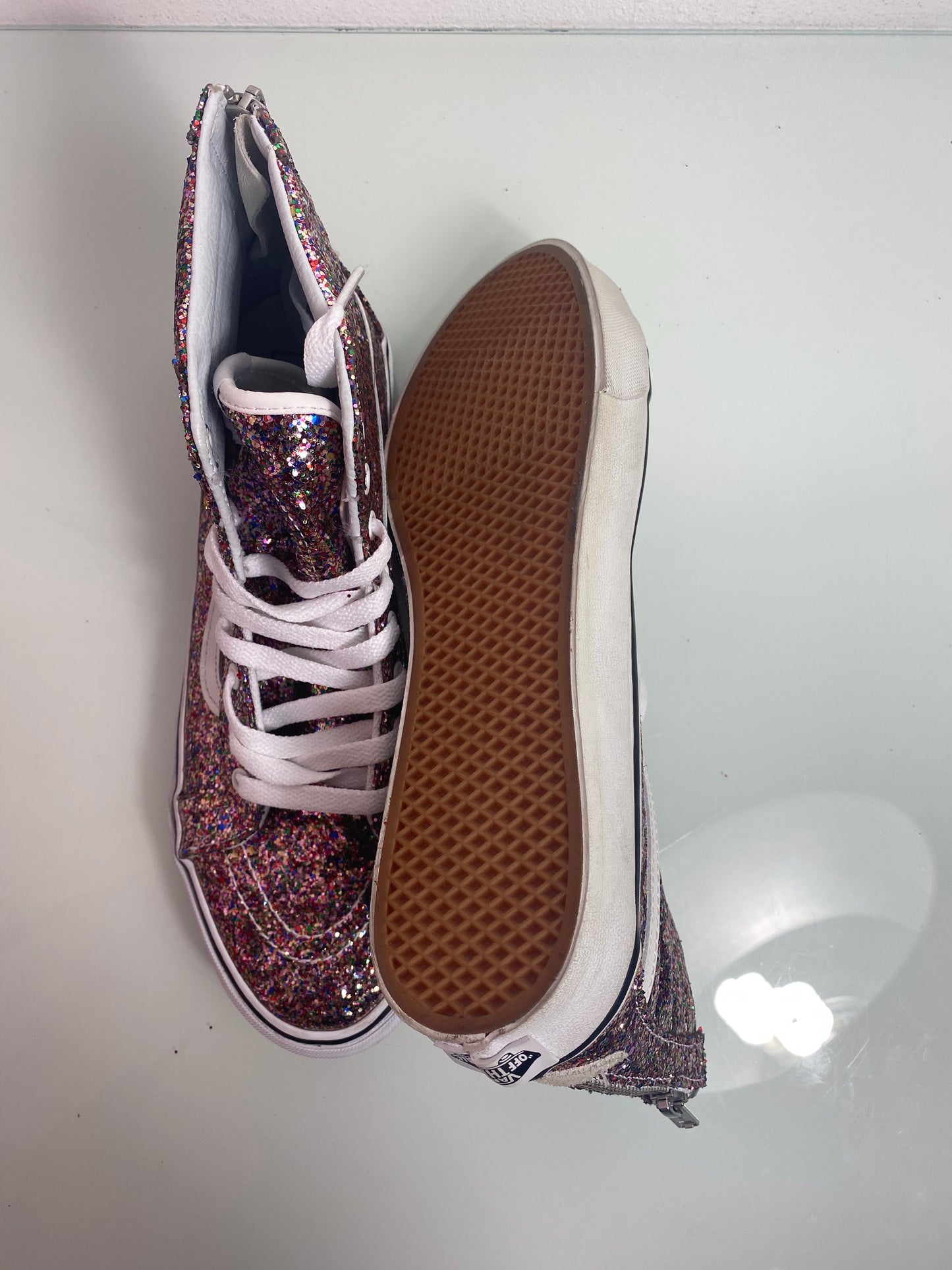 Vans Unisex Sk8-Hi "Glitter" Men's 9 - VN-0A349CLX7