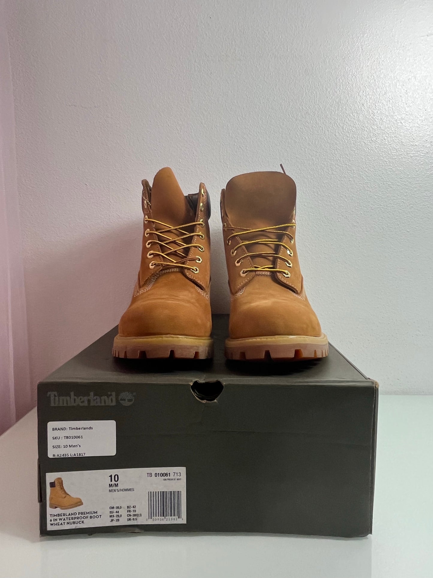 Timberland 6 Inch Premium Boot "Wheat" Men's 10- TB010061