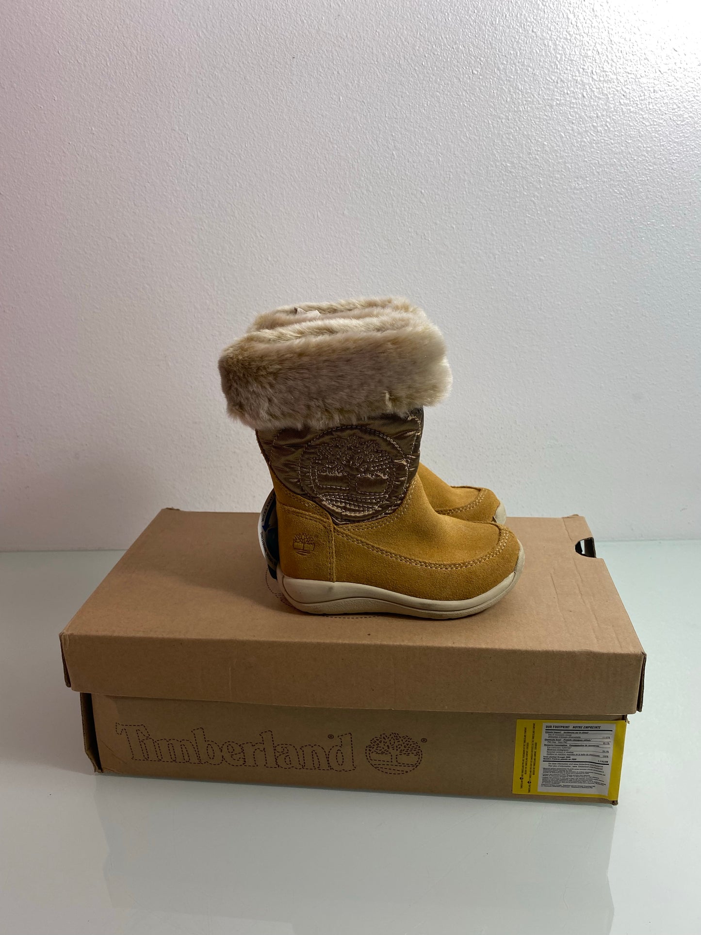 Timberland Boots Hollyberry Tall "Tan" Toddler's 5 - 33806