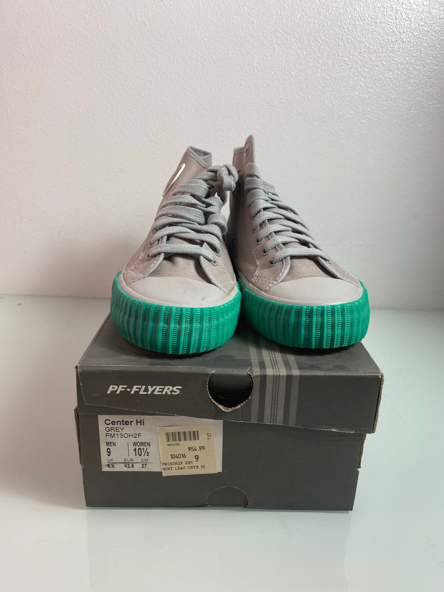 PF Flyers "Grey/Mint" Men's 9 - PM13OH2F