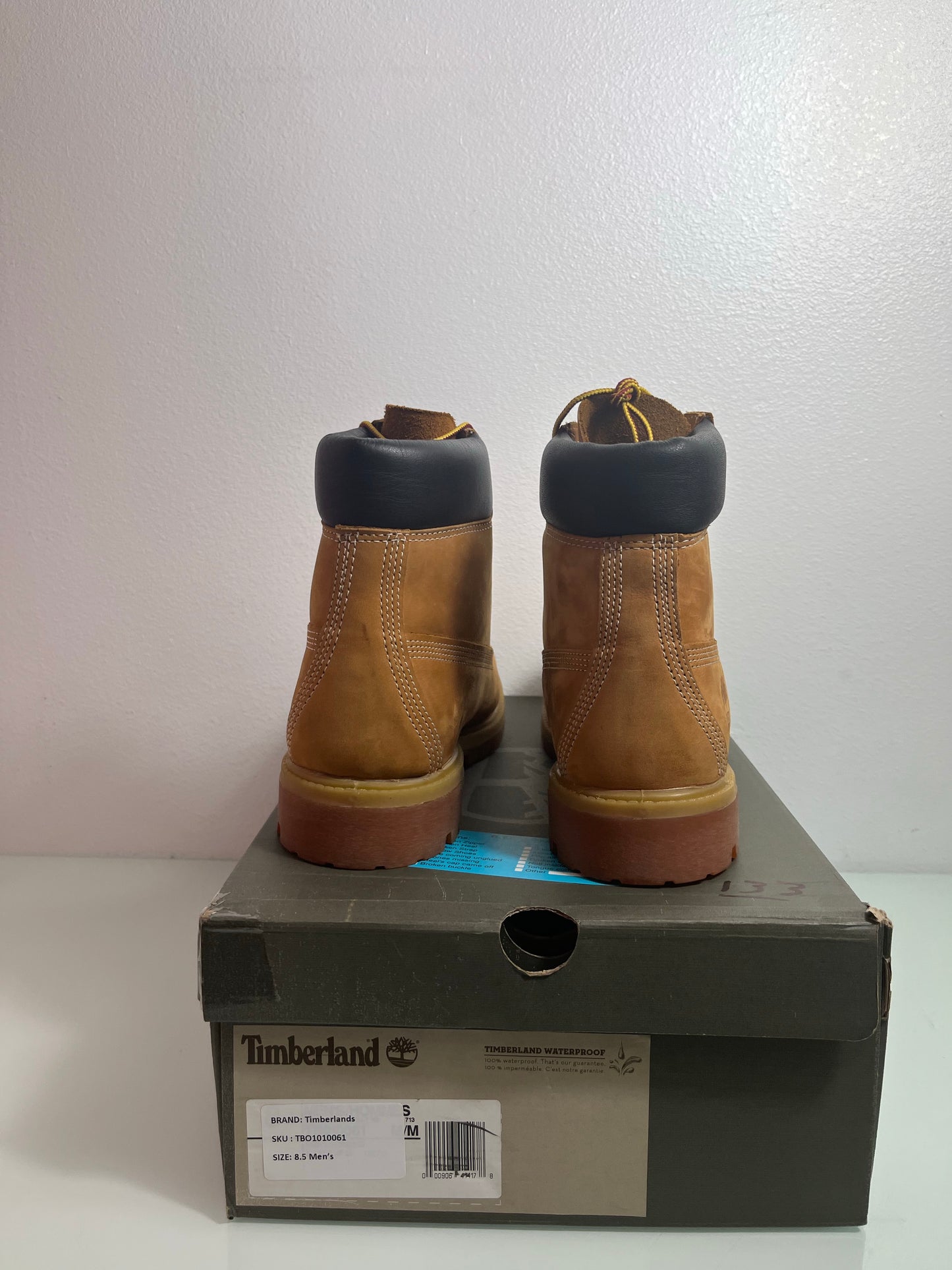 Timberland 6 Inch Premium Boot "Wheat" Men's 8.5- TB010061