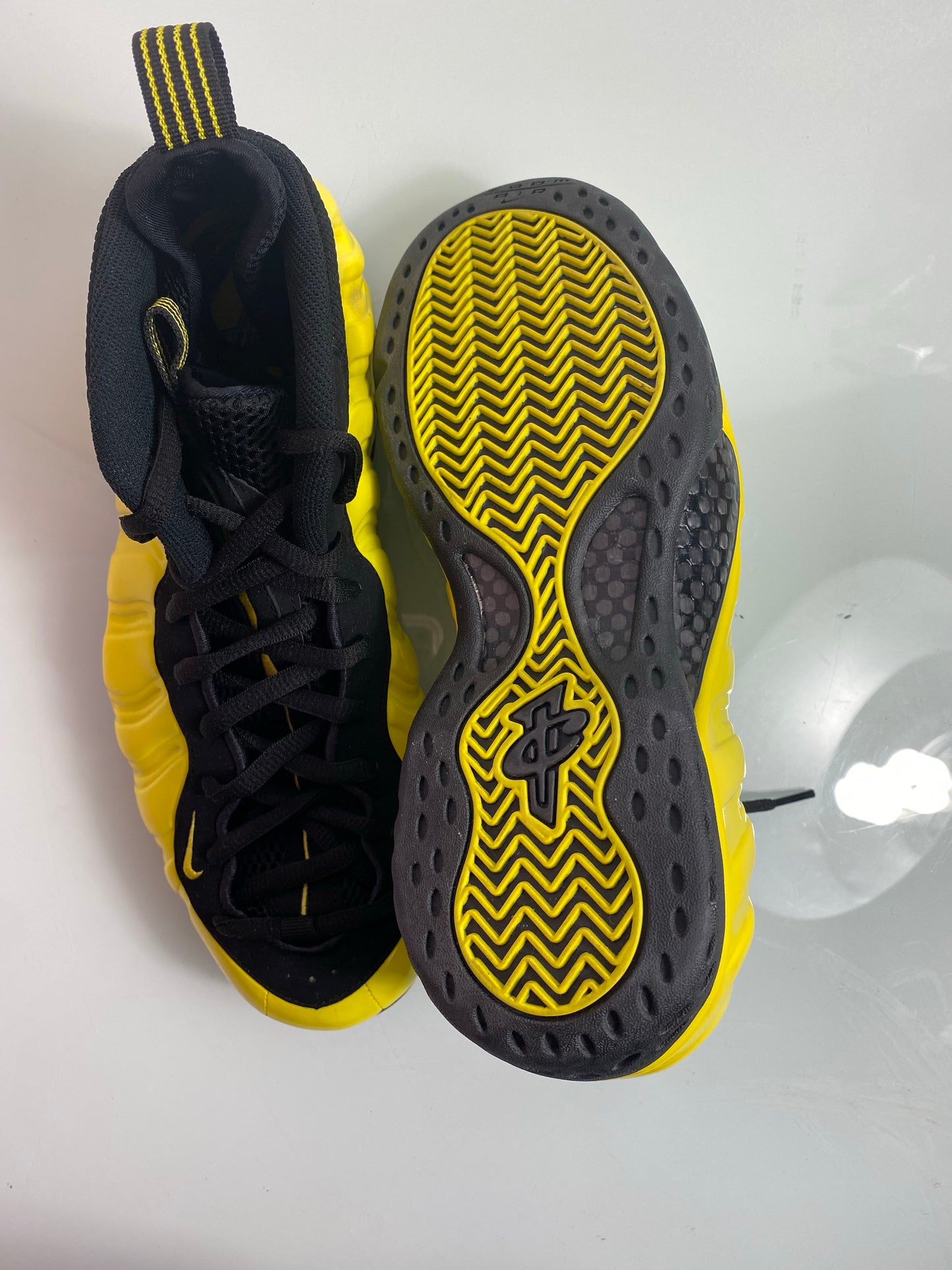 Nike Air Foamposite One "Yellow" Men's Mismate L:10 R:10.5 - 14996-701