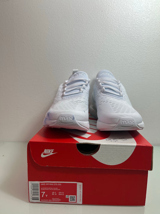 Nike Air Max 270 (GS) "White" Youth's 7Y - 943345 103