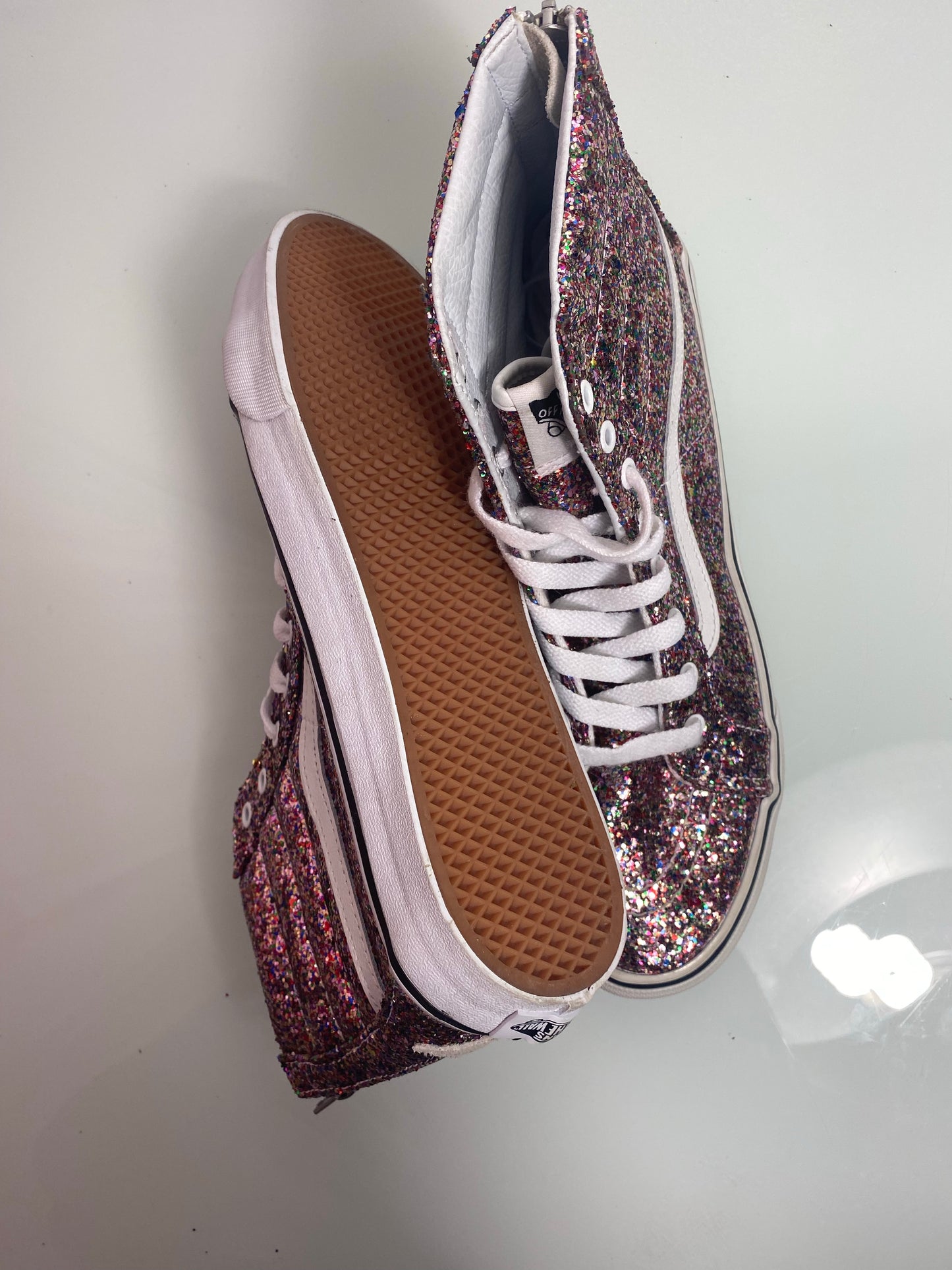 Vans Unisex Sk8-Hi "Glitter" Men's 9 - VN-0A349CLX7