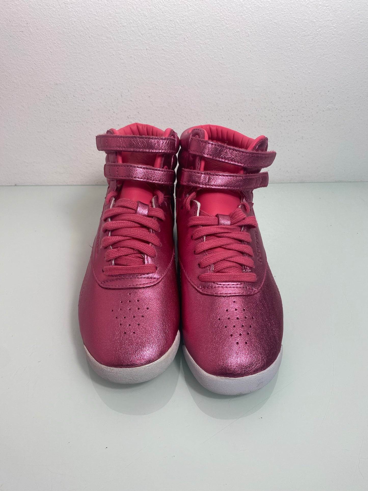 Reebok Freestyle Hi Metallic "Sharp Pink" Women's 6 - CN0960