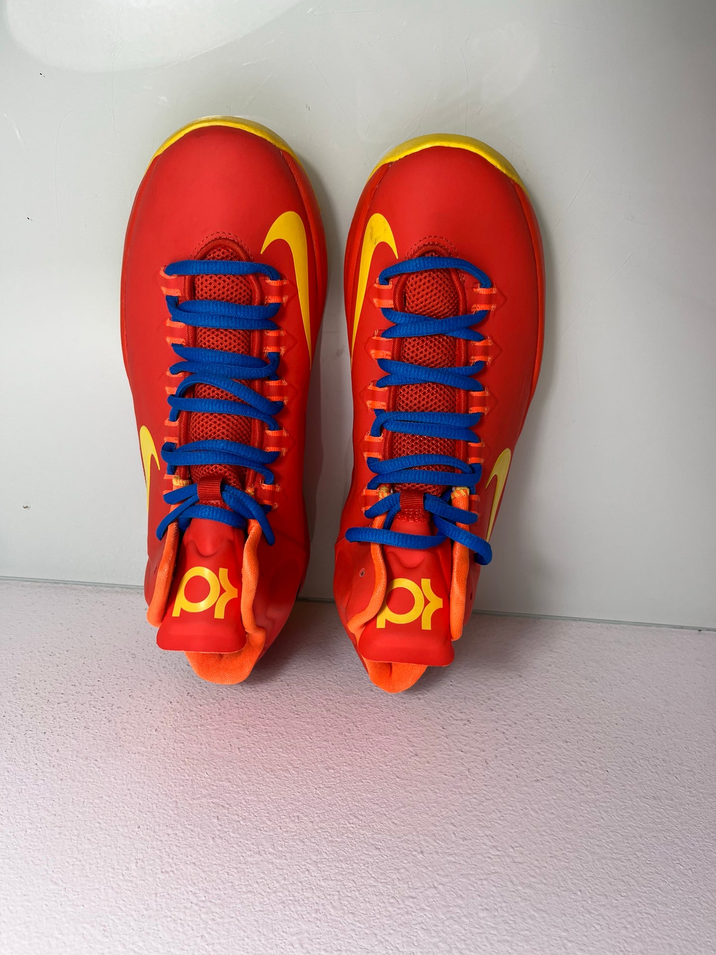 Nike Kevin Durant KD "Team Orange" MISMATE Youth's L:6.5 R:6-555641 801