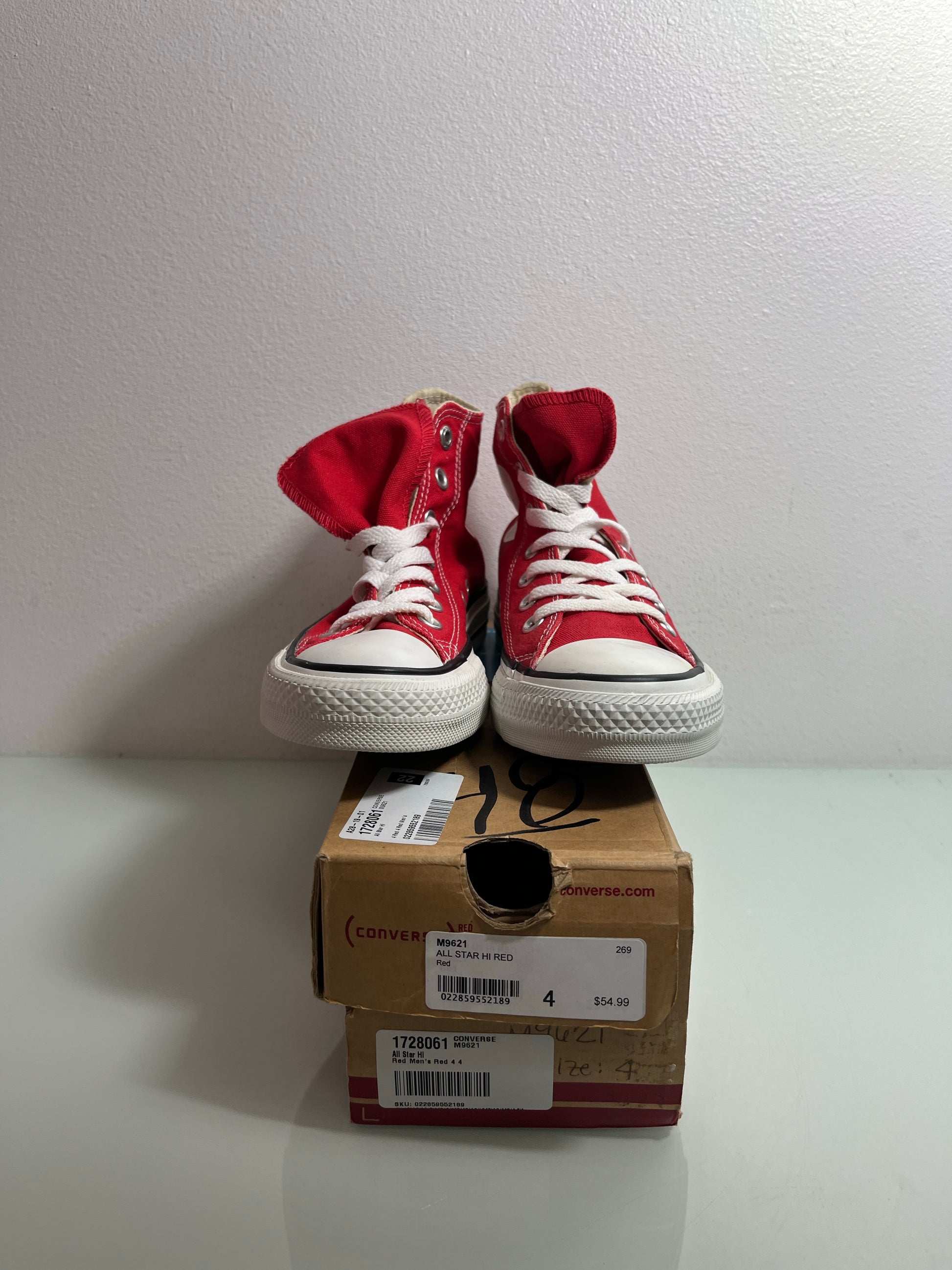 Converse Chuck Taylor All Star High Red Men s 4.5 Women s 6.5 M9621 lostsoles213