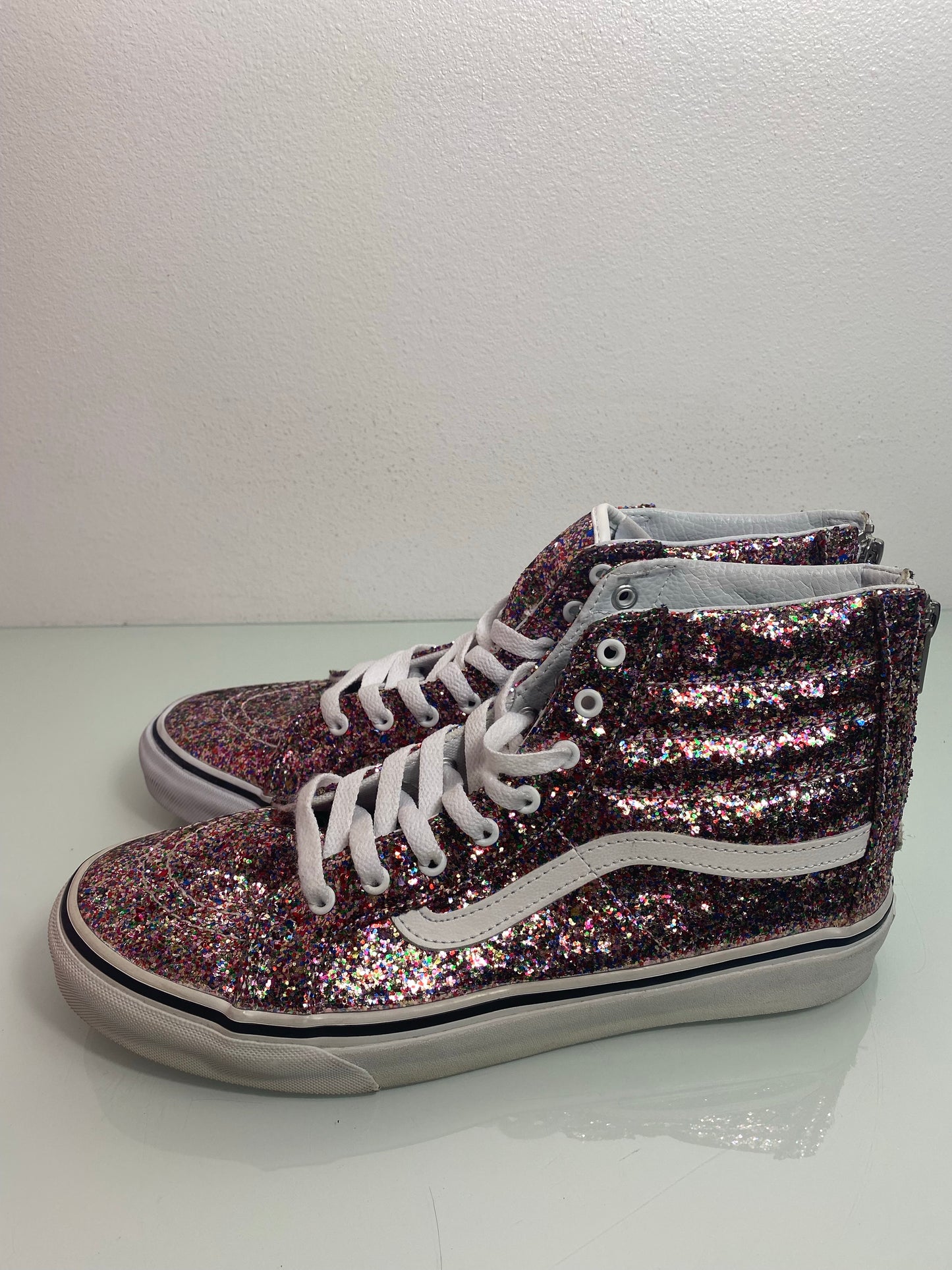 Vans Unisex Sk8-Hi "Glitter" Men's 9 - VN-0A349CLX7