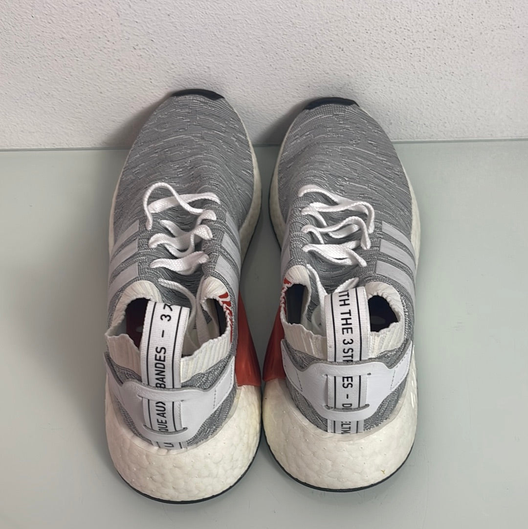 Adidas NMD R2 Primeknit Running "White" MISMATE Men's L:9.5 R:10.5-BY9410