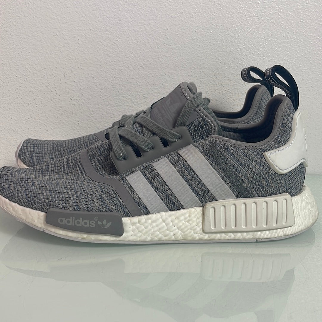 Adidas NMD_R1 Glitch "Solid Grey/White" MISMATE Men's L:10 R:11-BB2886