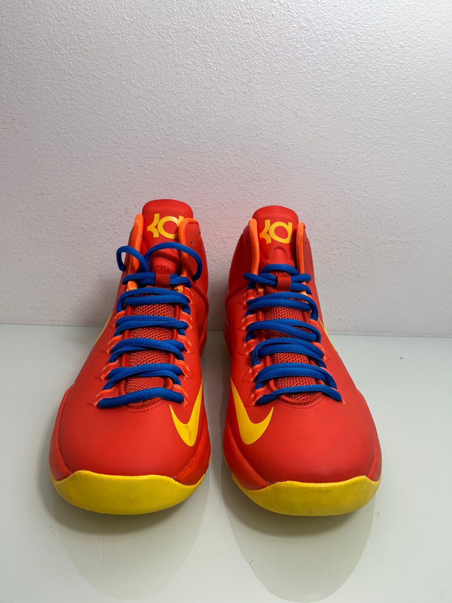 Nike Kevin Durant KD "Team Orange" MISMATE Youth's L:6.5 R:6-555641 801