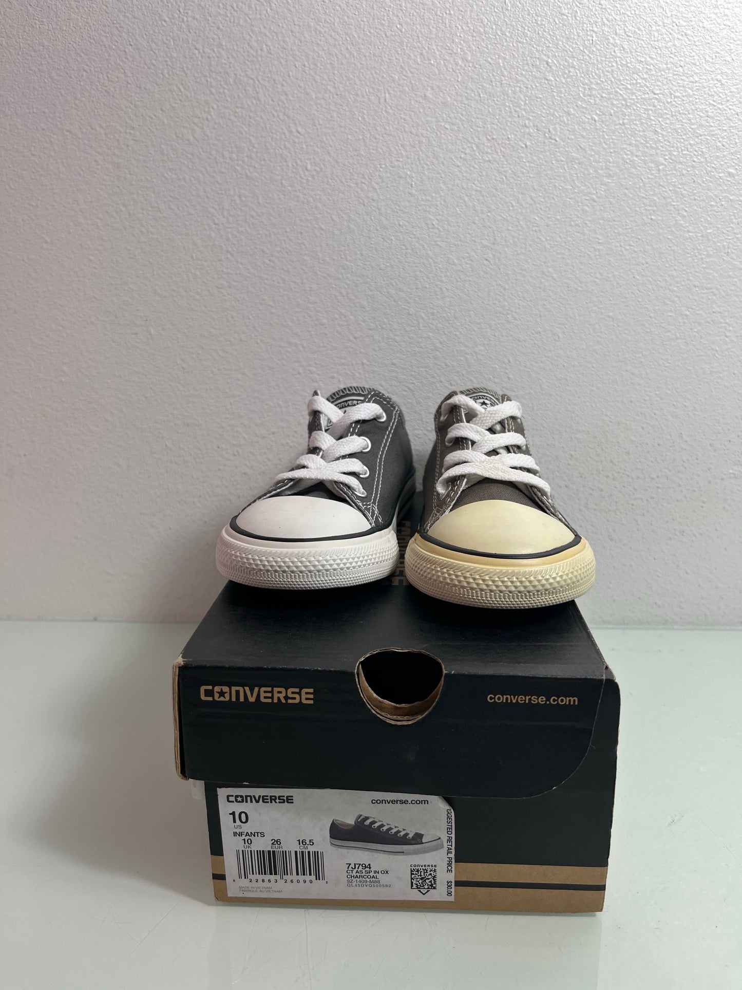 Converse All Star "Charcoal Grey" Infant's 10-7J794