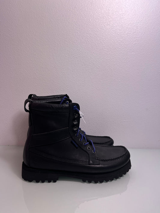 Timberland Newmarket 9-Eye Moc-Toe Boot "Black/Purple" Men's 8-305567 740