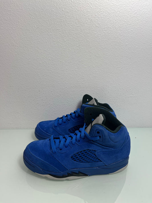 Jordan 5 Retro "Blue" Suede MISMATE Youth's L:1.5 R:1- 440889 401