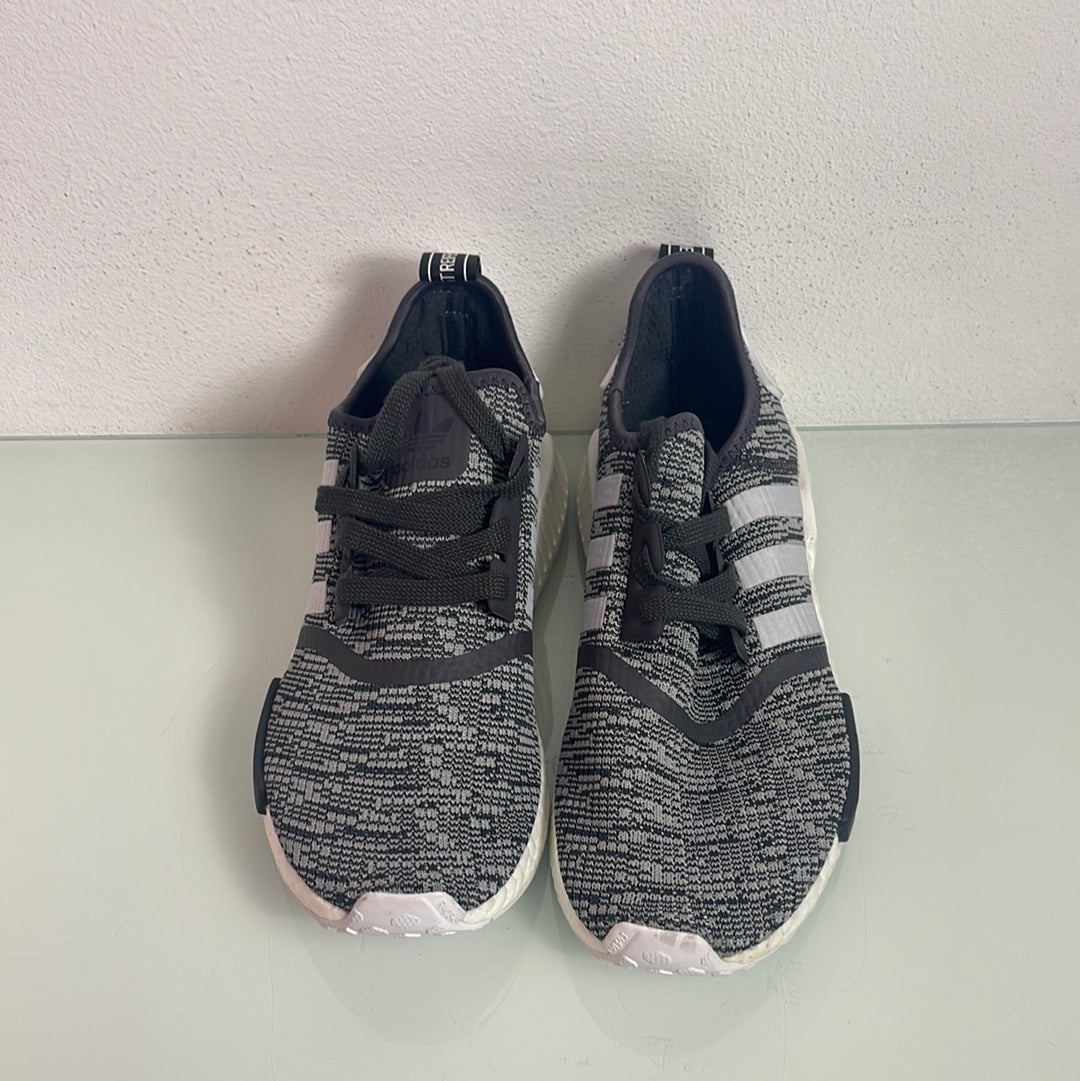 Adidas NMD R1 Primeknit "Midnight Grey" MISMATE Women's L:9 R:8- BY3035